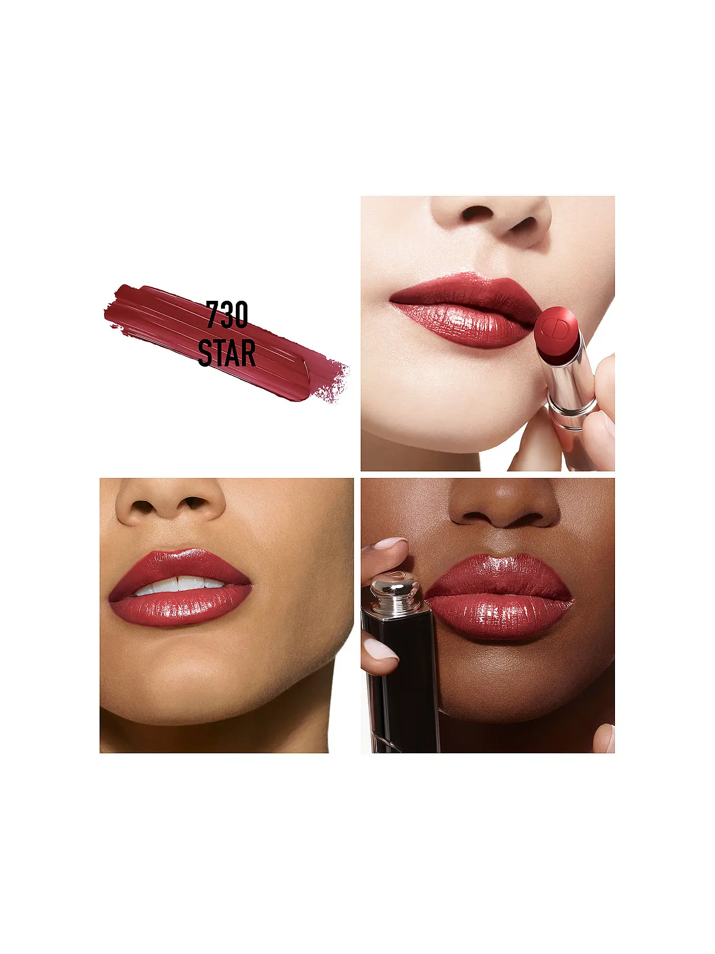 DIOR | Lippenstift - Dior Addict Refill ( 100 Nude Look ) | dunkelrot